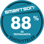 88% 56 testaajasta suosittelee Samsung Jet Jet75 VS20T7534T5
