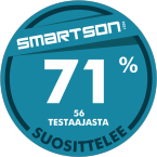 71% 56 testaajasta suosittelee Samsung Jet Cleanstation VCA-SAE90B